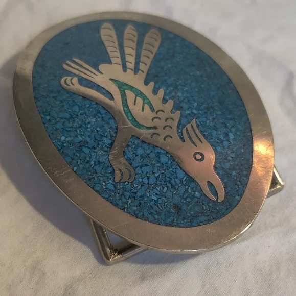 Vintage roadrunner belt buckle